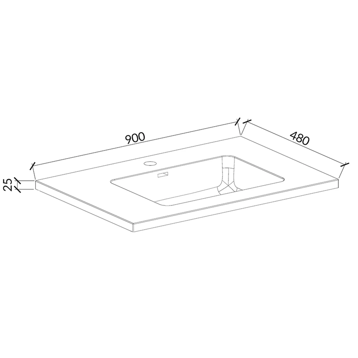 Badnor Melissa 90+40cm mbl.pk (98341) Lissie speil m/lys