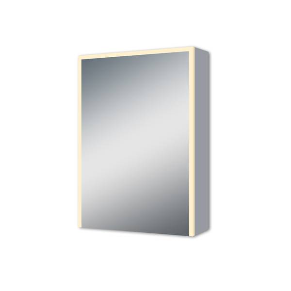 Speilskap Med Led Brun Eik 70X16,5X60 Cm