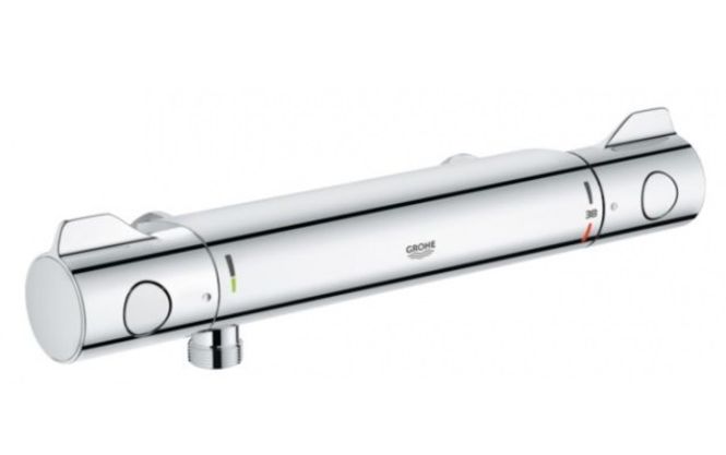 Hovedbilde Grohe Grohtherm 800 termostatbatteri til dusj, uttak ned