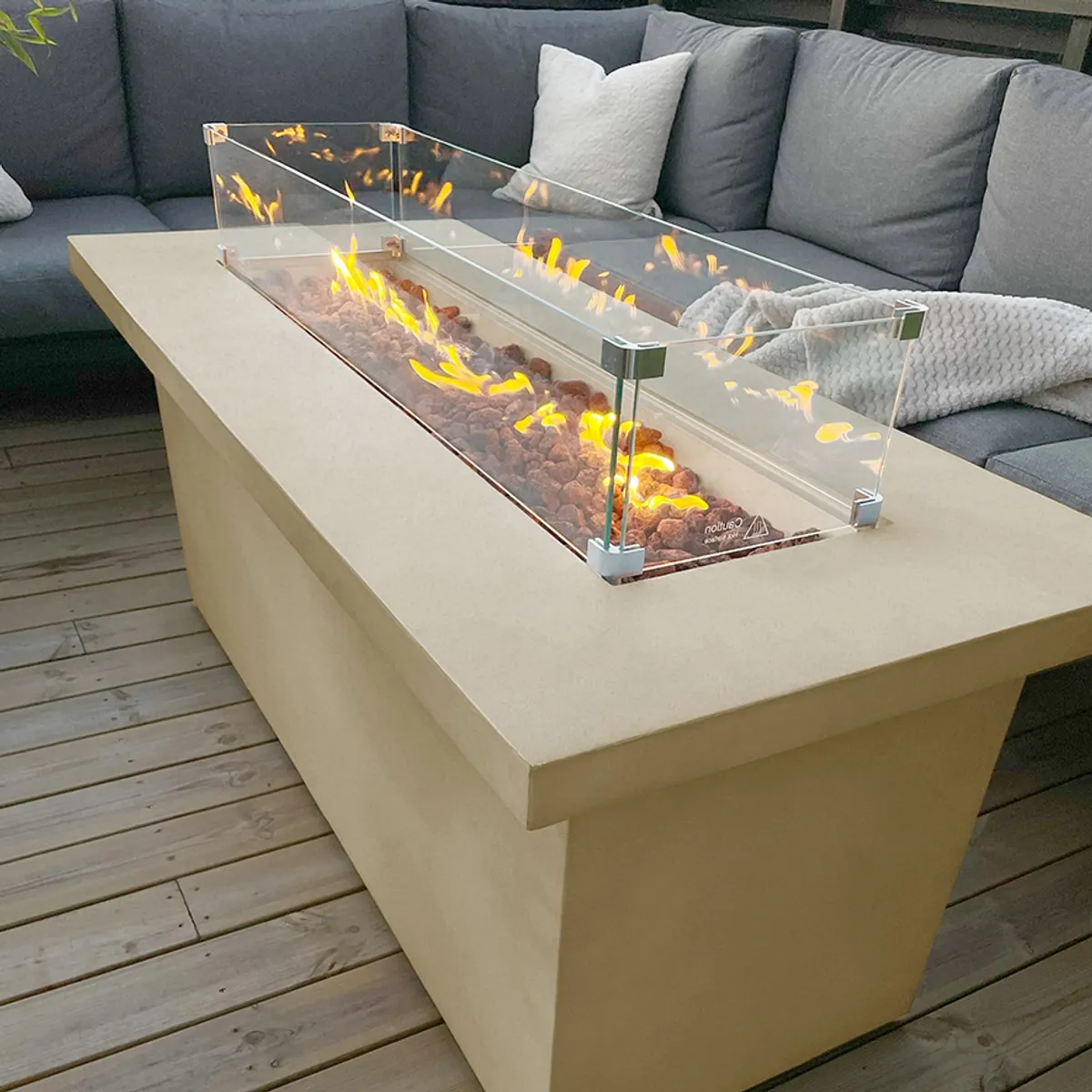 Arctic A-702 gassdrevet peisbord, ANTIQUE BEIGE