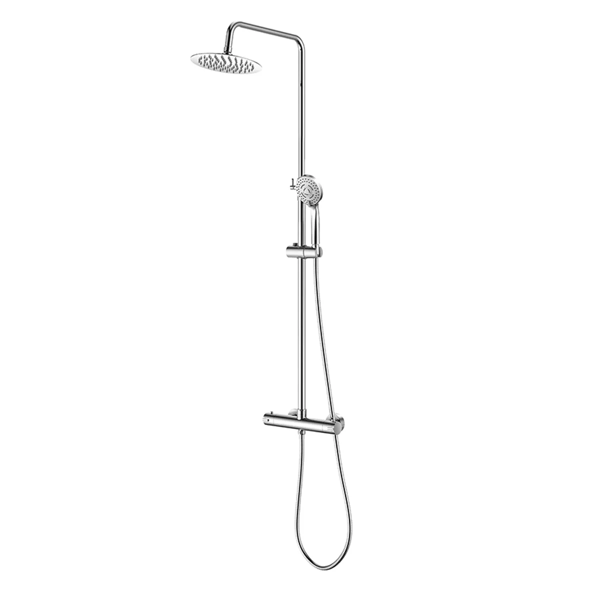 Badnor Nordica White lux 8-1 dusjkabinett 100x80cm m/takdusjsett