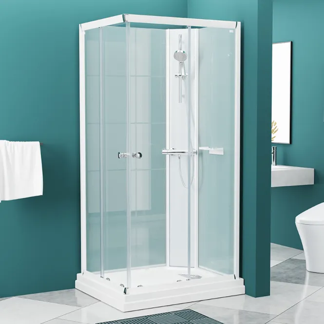 Hovedbilde Badnor Nordica White lux 8-1 dusjkabinett 100x80cm m/dusjsett