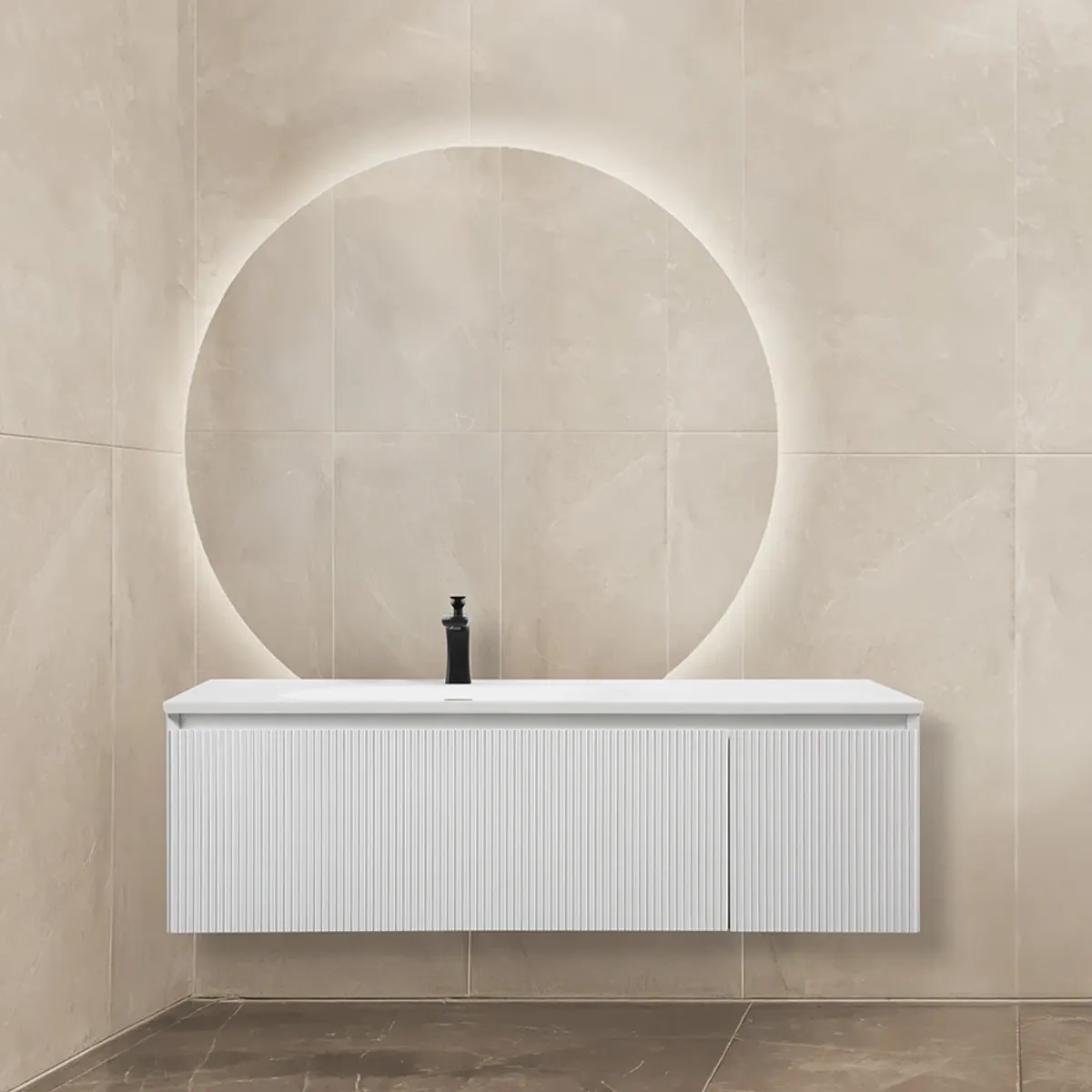 Badnor Merethe 120cm møbelpk (7202) Sissel rundt speil