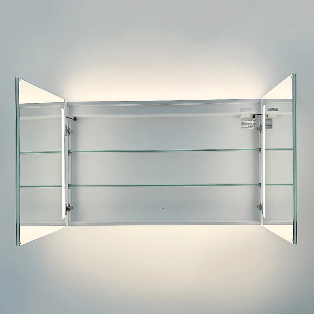 Badnor Mathea 120+40cm (dobbel) mbl.pk (9314) Lilly speilskap