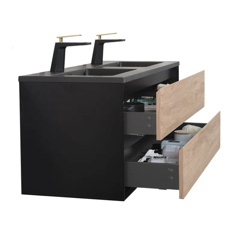 Badnor Martine 120+40cm dobbel servant (6412) Lone speil