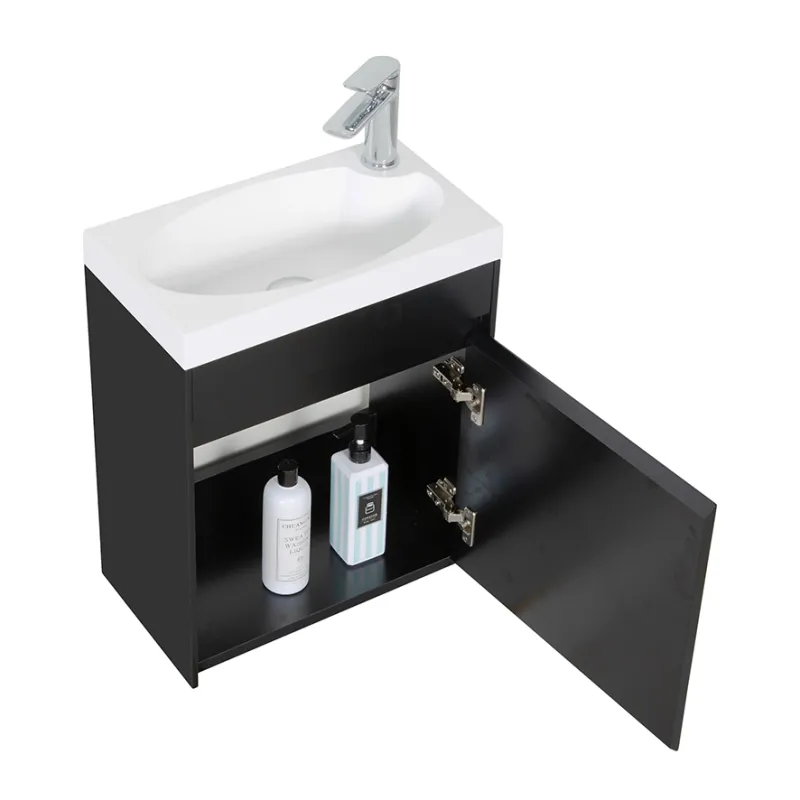 Badnor Milla MATT SORT servantskap - 46 cm