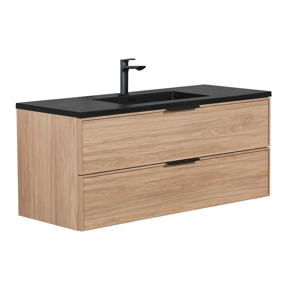 Badnor Melissa 120cm mbl.pk m/enkel servant (98440) Sandy speil m/lys