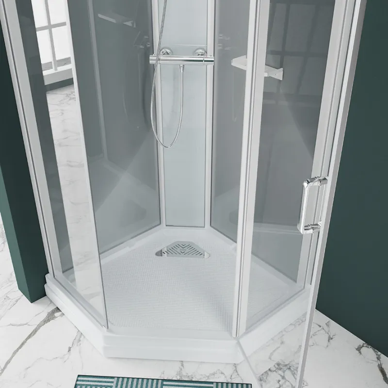 Badnor Nordica White lux 7-3 dusjkabinett 90x90cm m/dusjsett
