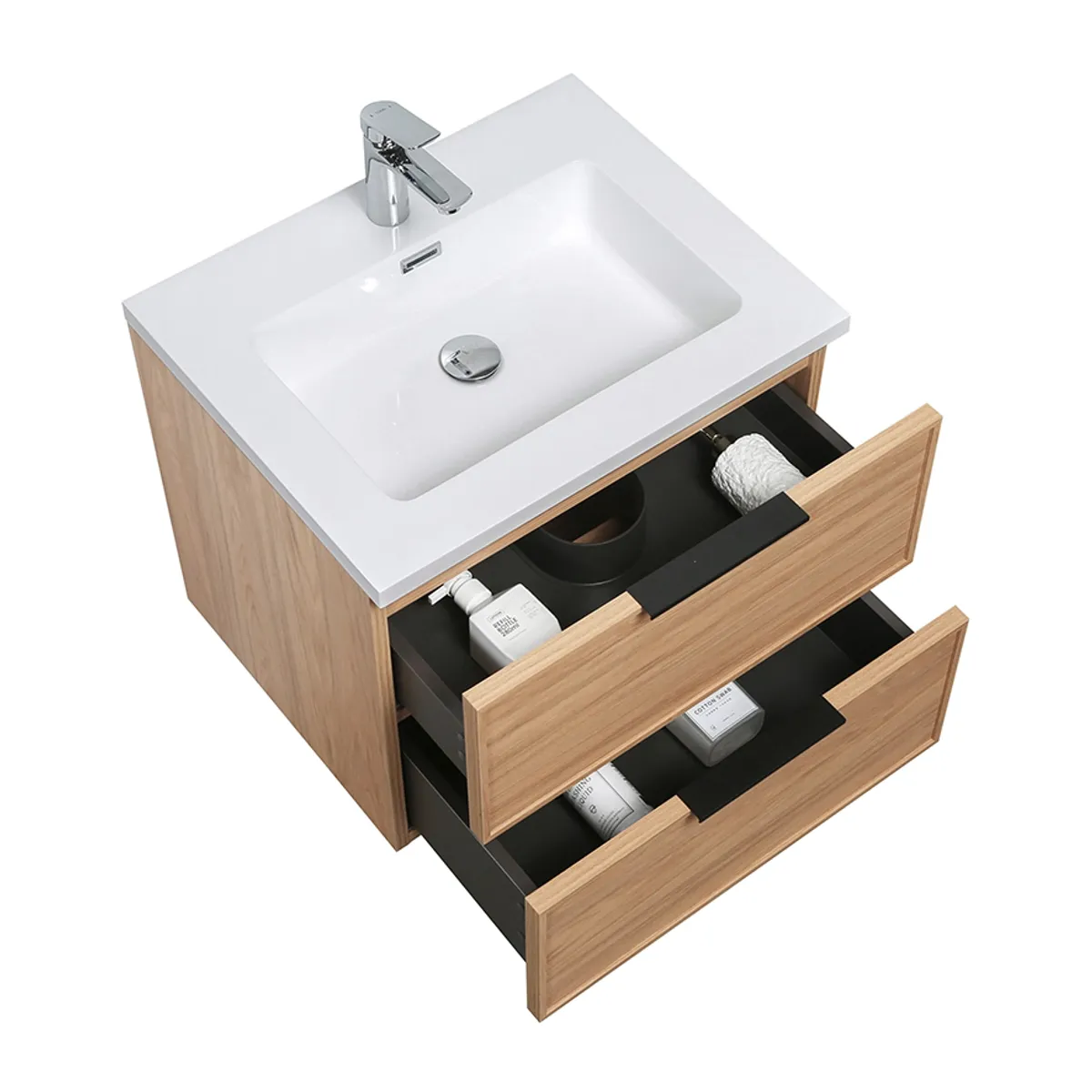 Badnor Melissa 60cm mbl.pk (97130) Leon speilskap m/lys