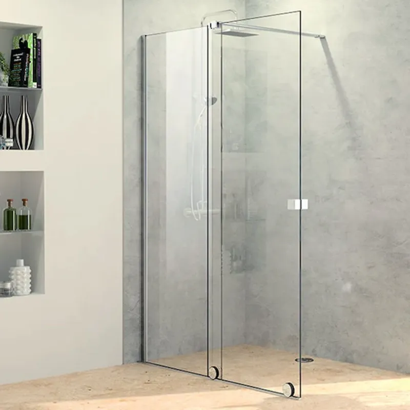 PureDay Walk-in 140-160cm fastfelt og skyvedør (krom)