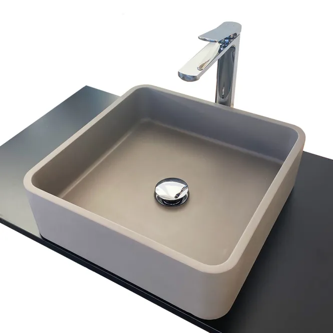 Hovedbilde Badnor Alden concrete, 390x390mm, betongservant for platemont.