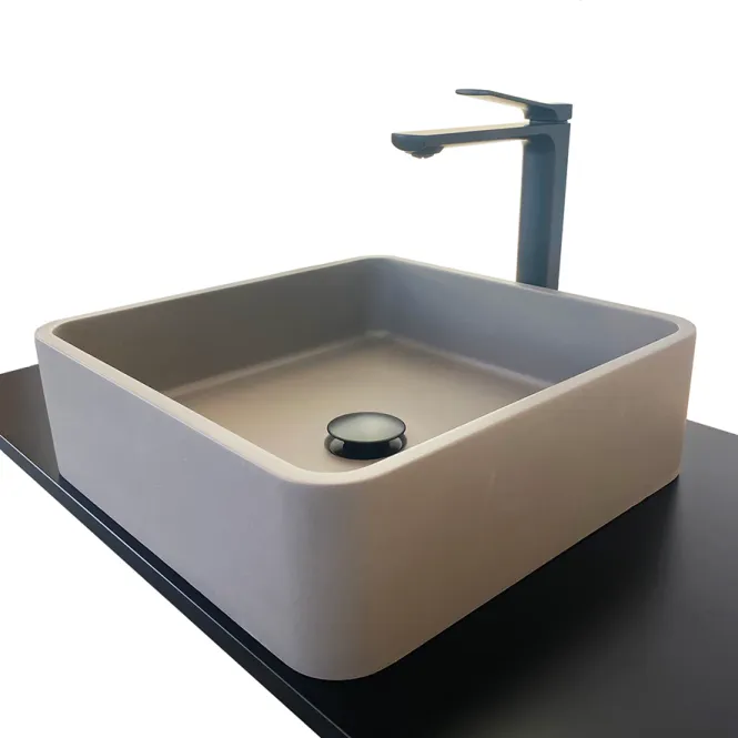 Hovedbilde Badnor Alden concrete, 390x390mm, betongservant for platemont.