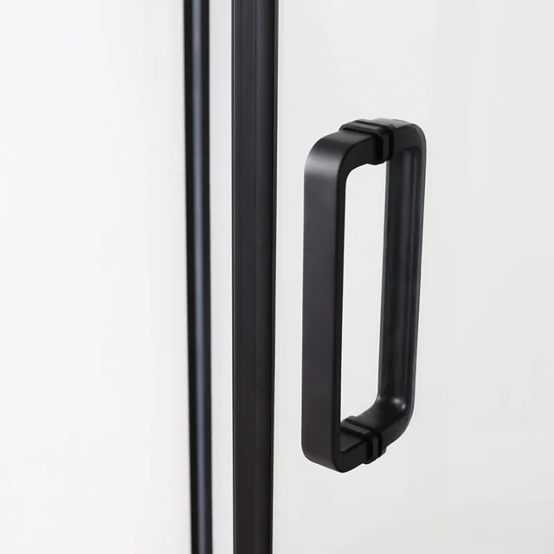 Badnor Scandia Black lux 7-3 dusjkabinett 100x100cm m/takdusjset