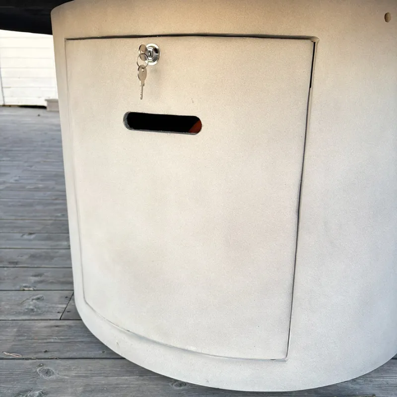Arctic A-804, Ø150cm gassdrevet peisbord, GRANITE