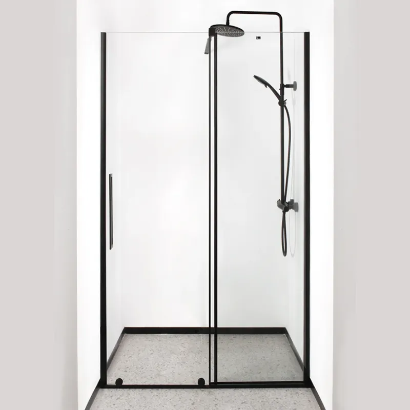 Badnor Køhler ll Nisjeløsning m/skyvedør - 140-160cm - matt sort