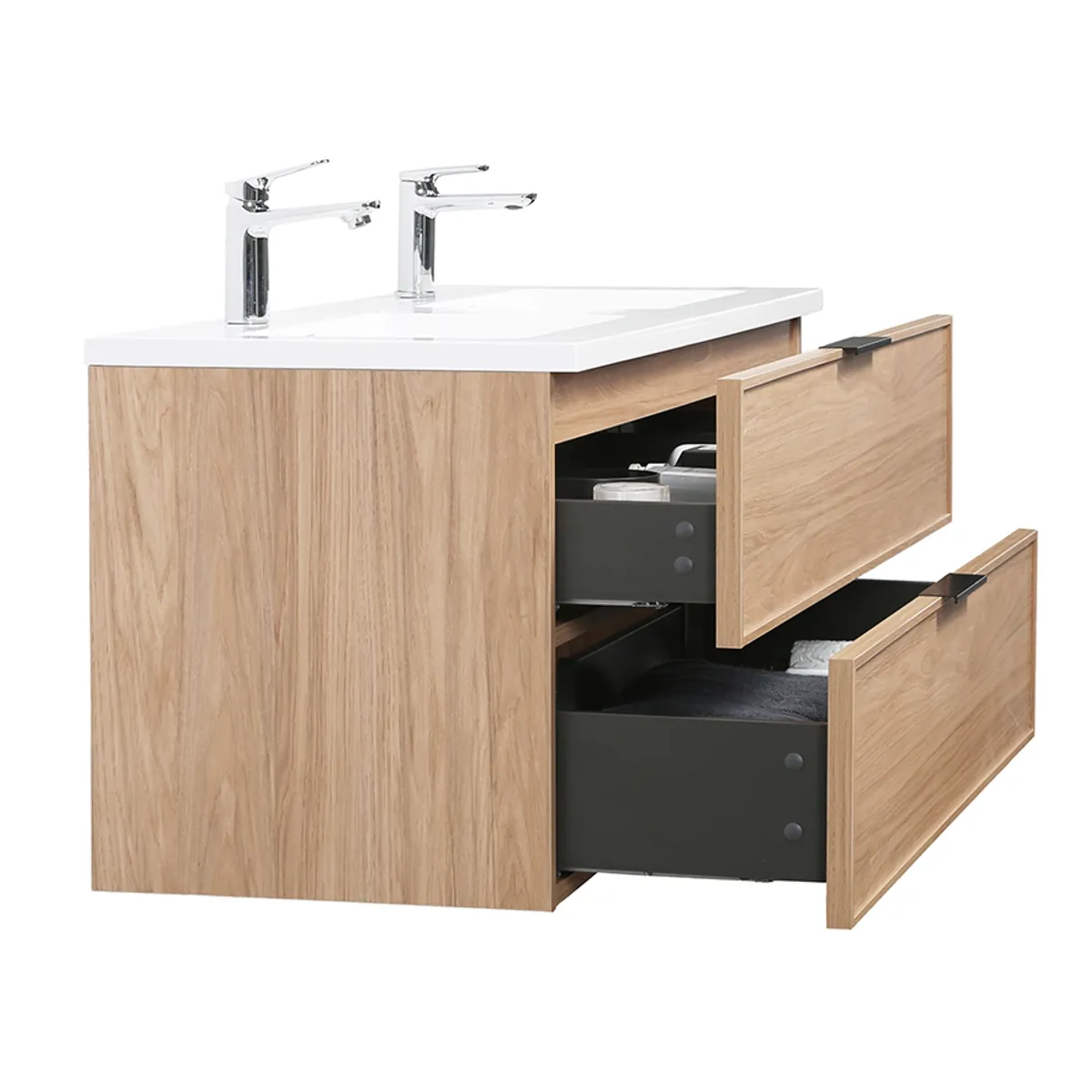 Badnor Melissa 120cm servantskap m/dobbel HVIT servant
