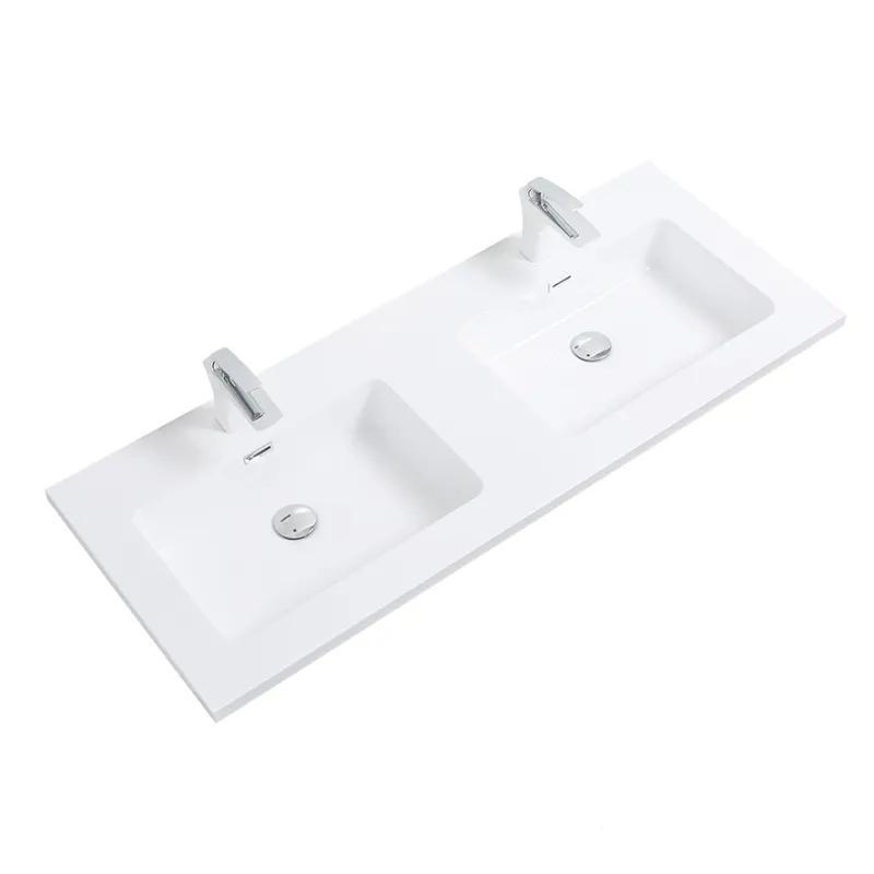 Badnor 120cm dobbel HVIT servant