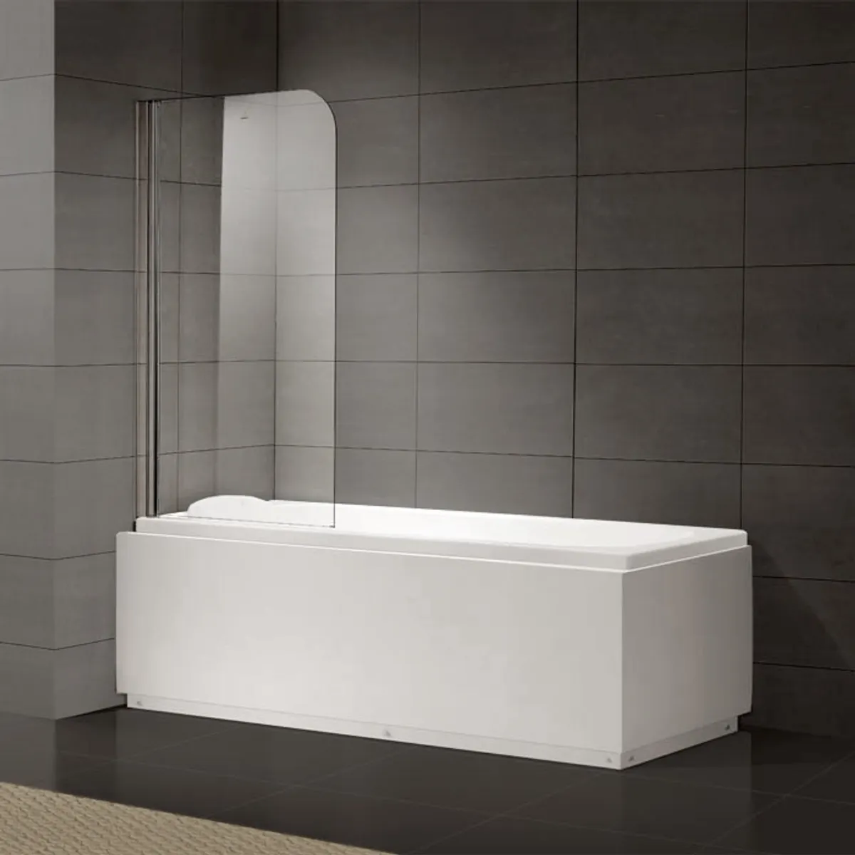 Badnor Open badekarvegg 80x140cm (hev/ senk)