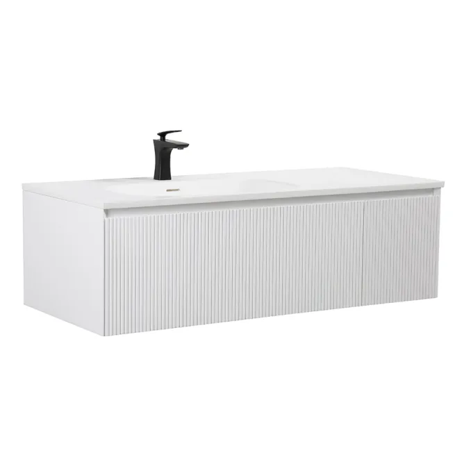 Hovedbilde Badnor Merethe 120cm servantskap m/spile-front HVIT MATT