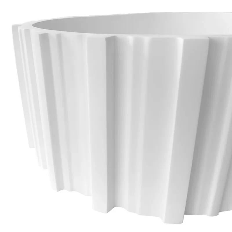 Badnor KStone Locarno Top Solid designservant HVIT MATT, 56x36cm