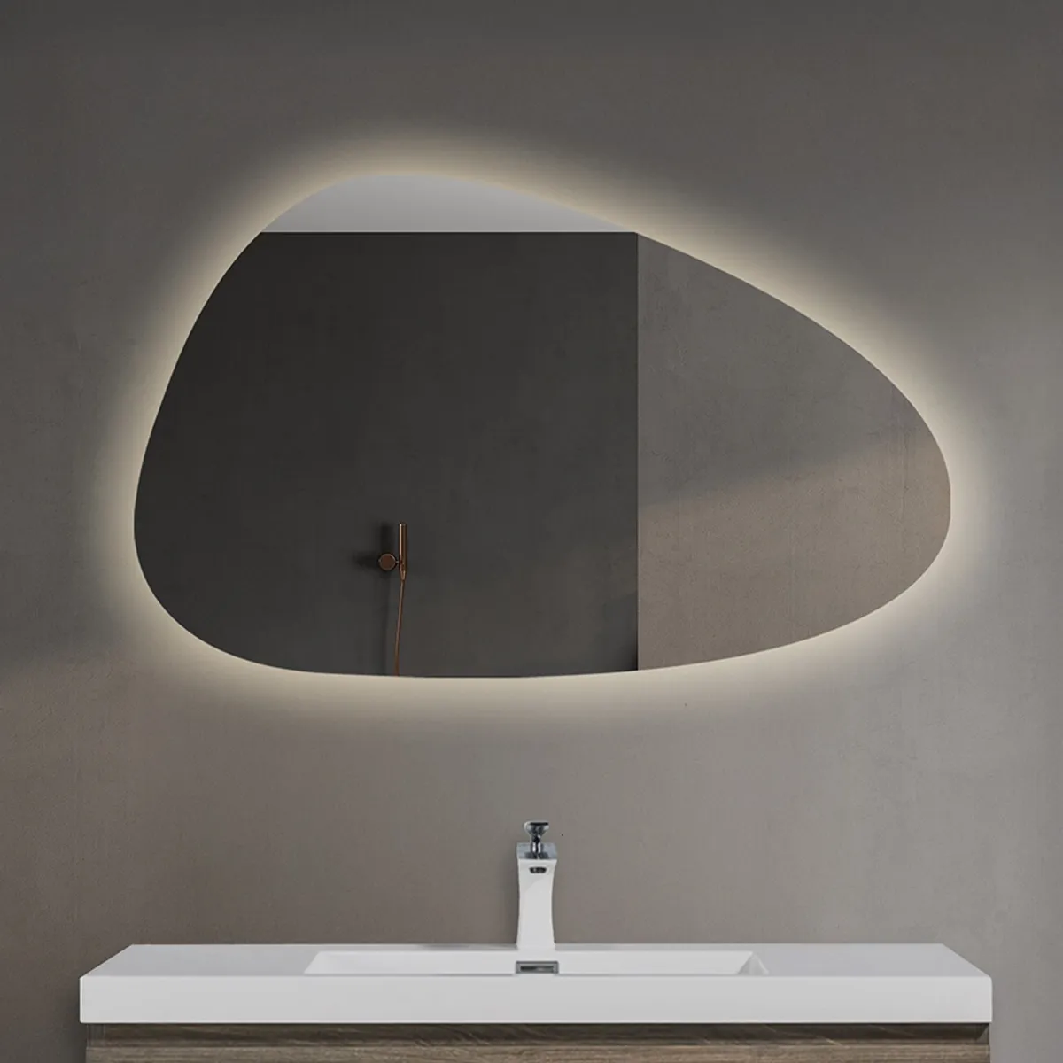 Badnor Maiken 100cm mbl.pk (9507) Sandy speil m/lys