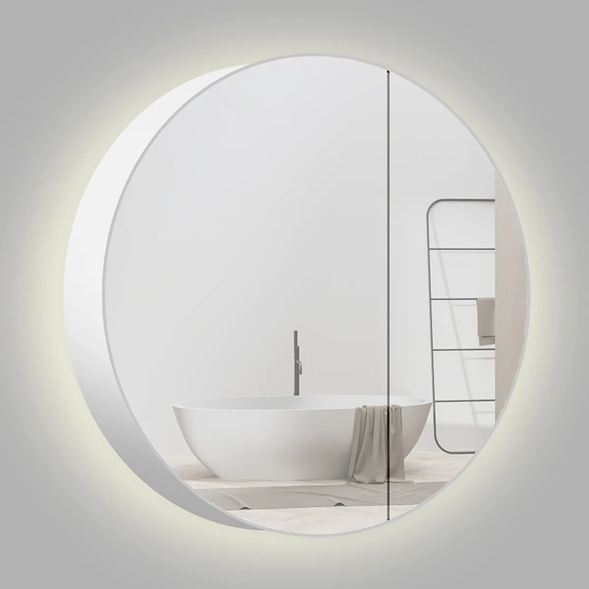 Badnor Melanie HVIT 120cm enkel servant (1407) Leon speilskap