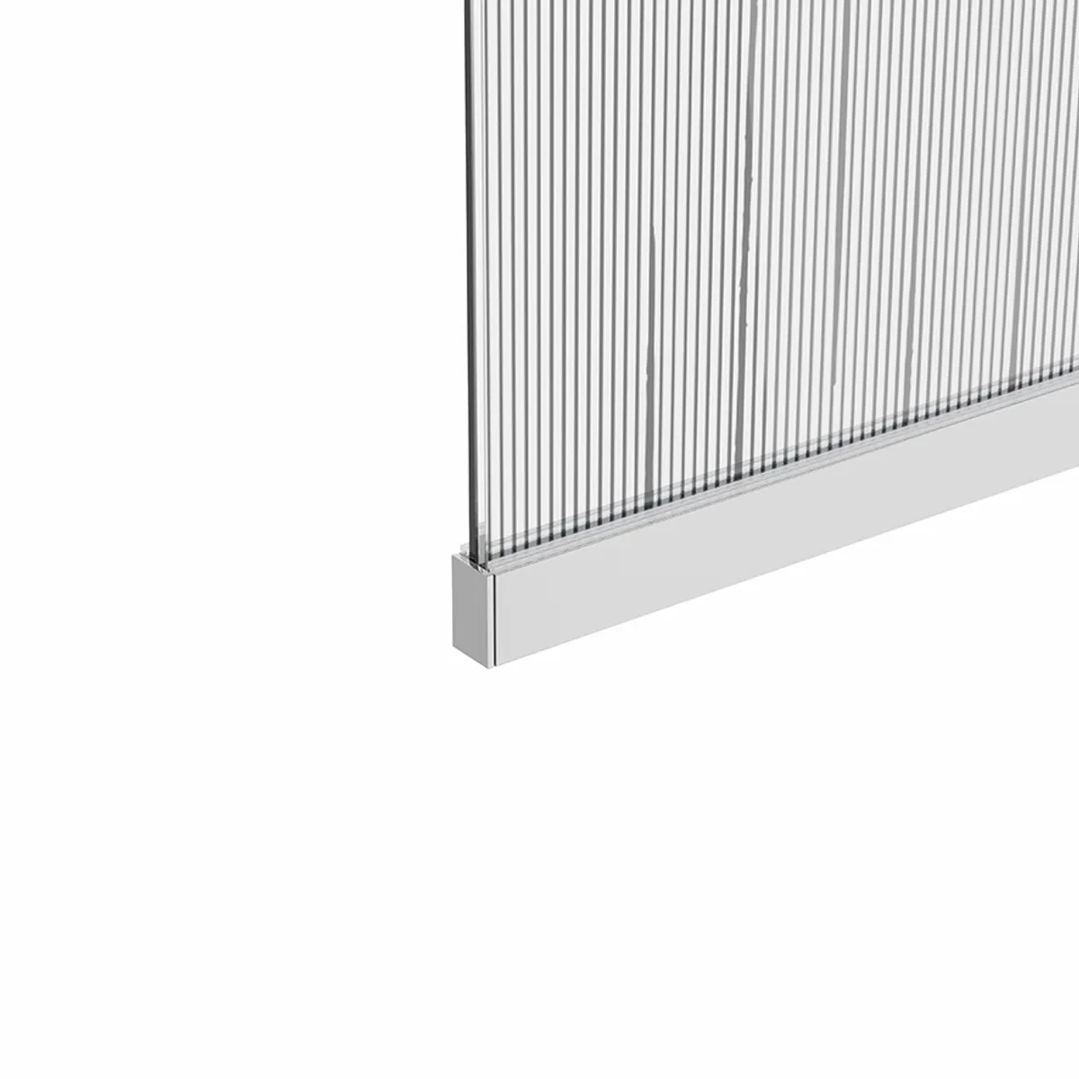 Badnor Shildon dusjvegg/walk-in hjørne - KROM - TINTED HARMONY glassfelt - 110cm