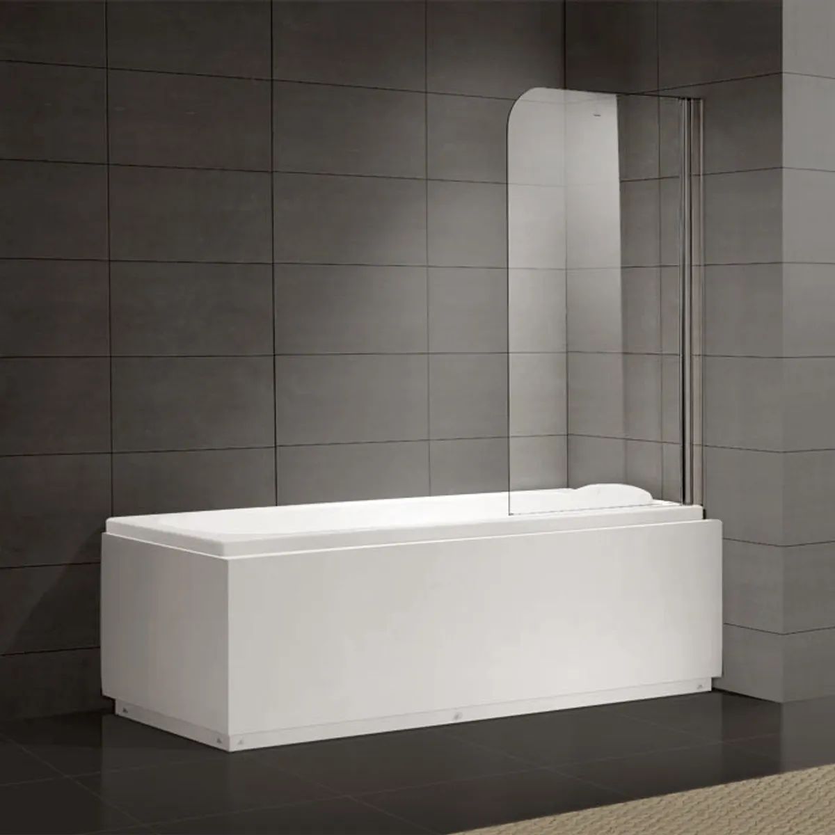 Badnor Open badekarvegg 80x140cm (hev/ senk)