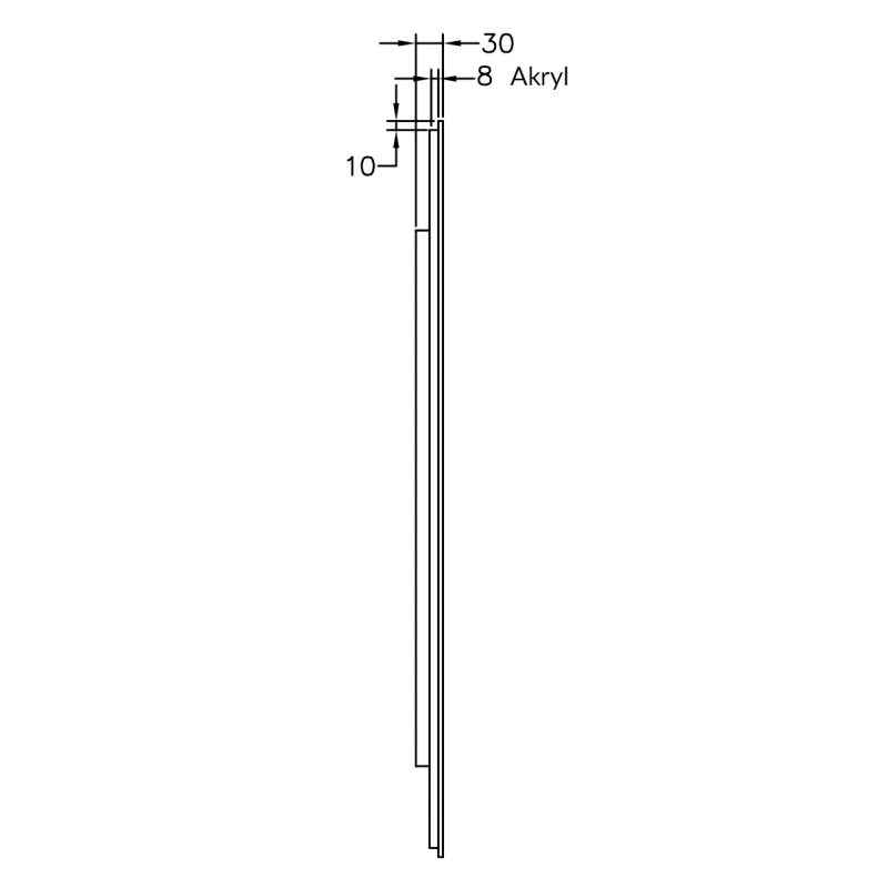 Badnor Mabelle 140cm (HØYRE) mbl.pk (9703) Lucy speil