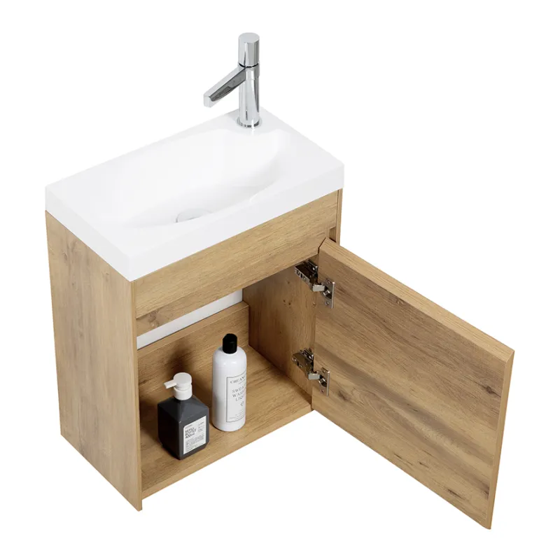 Badnor Milla LYS EIK servantskap - 46 cm