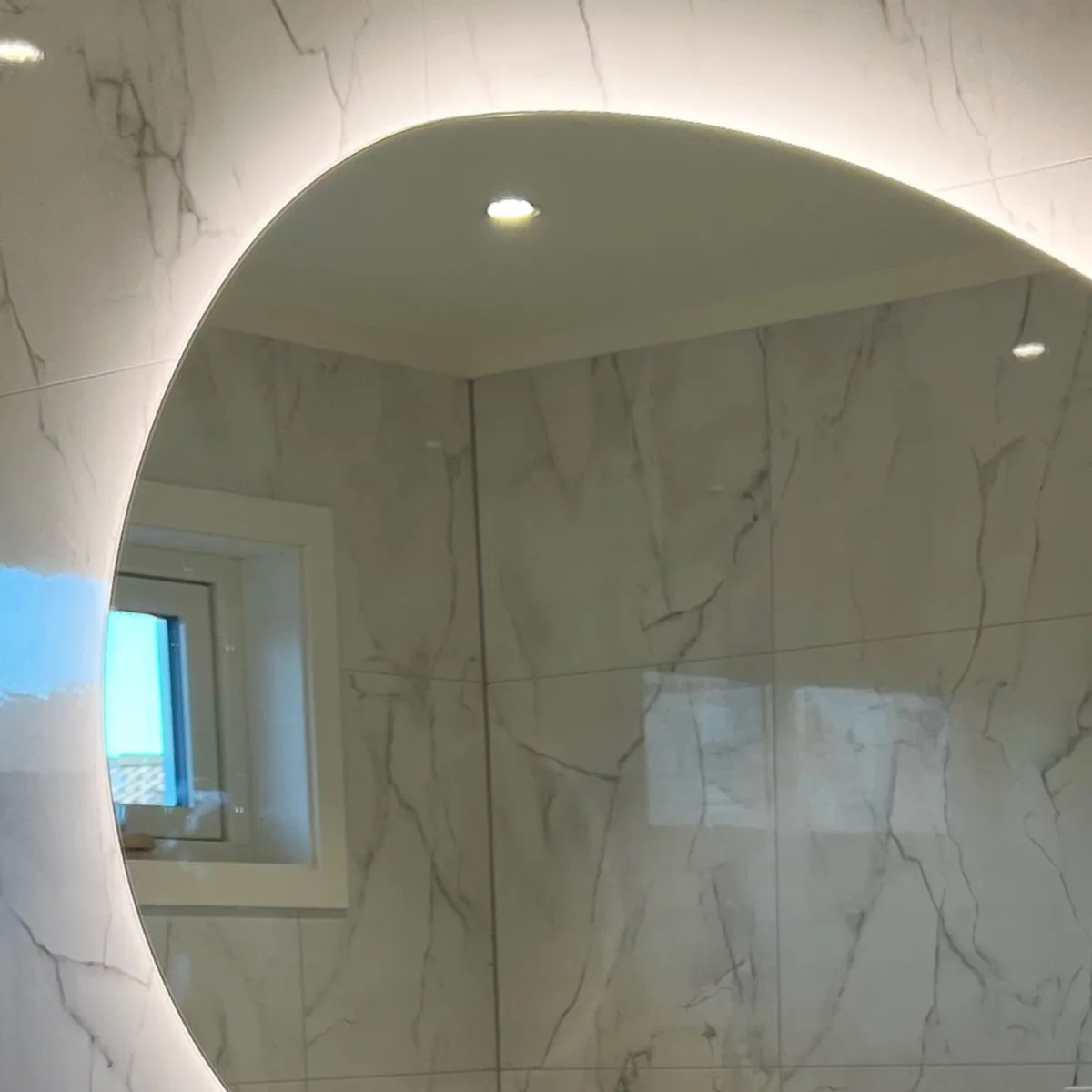 Badnor Maiken 80+40cm mbl.pk (9417) Lucy speil m/lys