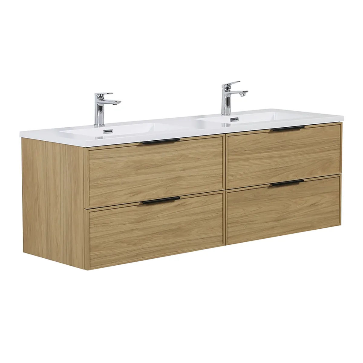 Badnor Melissa 150cm servantskap m/dobbel HVIT servant