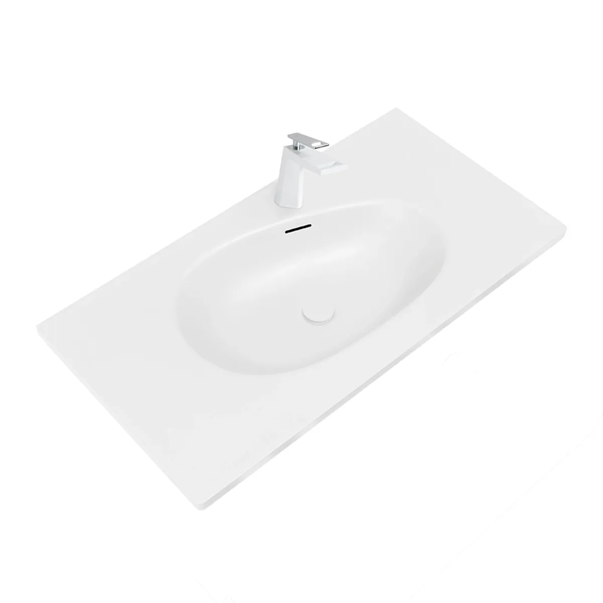 Badnor Maiken 100+40cm mbl.pk (9519) Leon speilskap m/lys