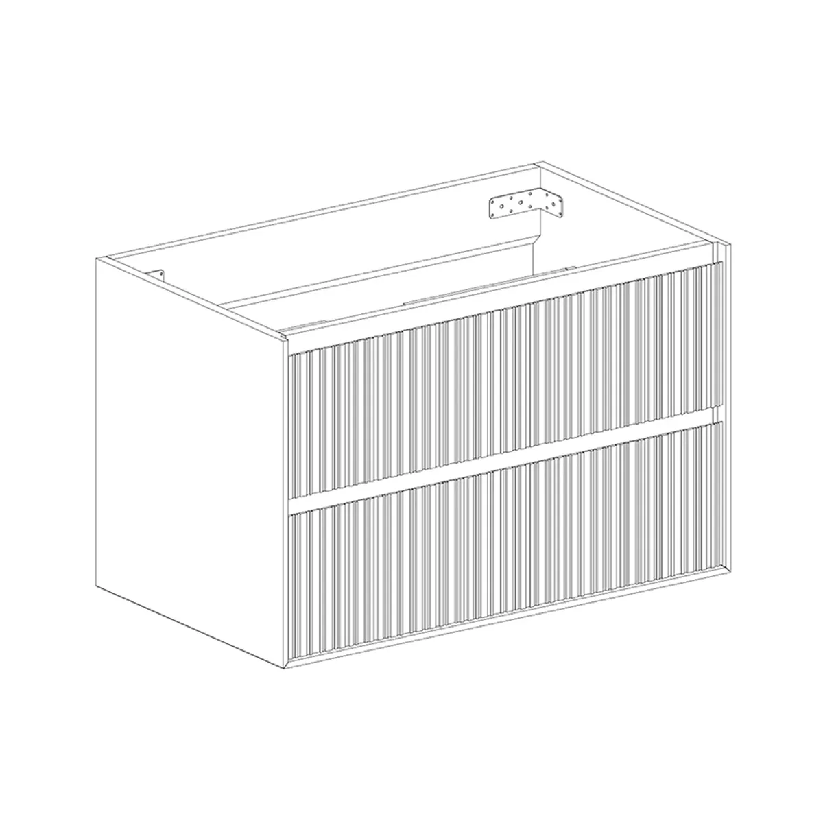 Badnor Marikken 75cm servantskap - UTEN SERVANT