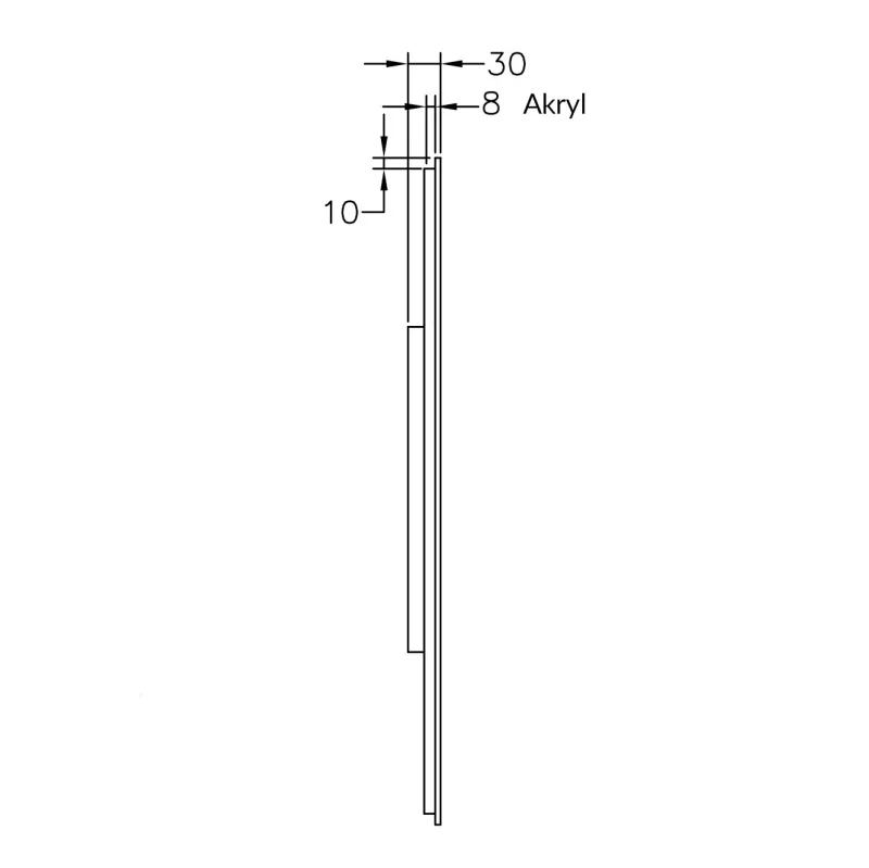 Badnor Lucy baderomsspeil (90cm) m/LED-belysning - eggformet