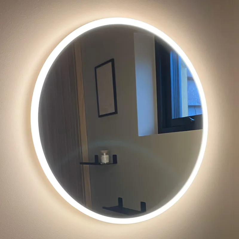 Badnor Lissie rundt baderomsspeil (60cm) med LED-belysning