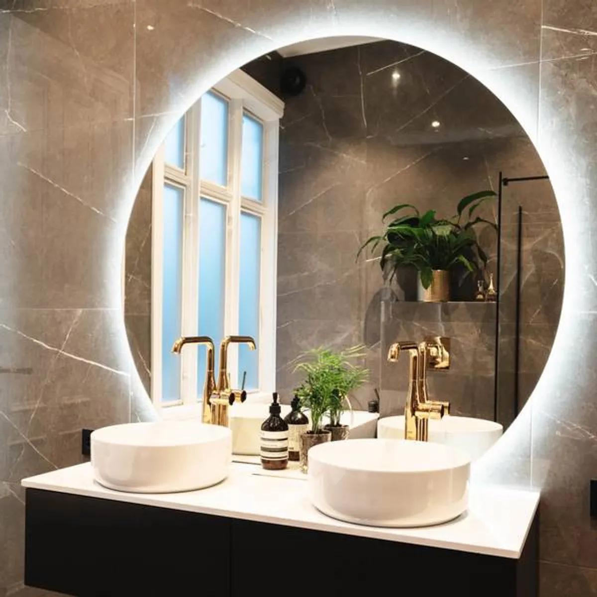 Badnor Maiken 100cm mbl.pk (9506) Sissel speil m/ dimbart lys