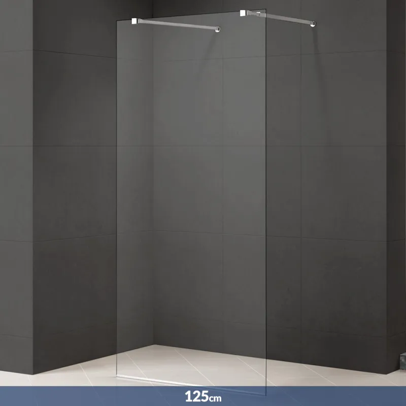 Badnor Sterling Straight Walk-in rettvegg 125x190cm (8mm)