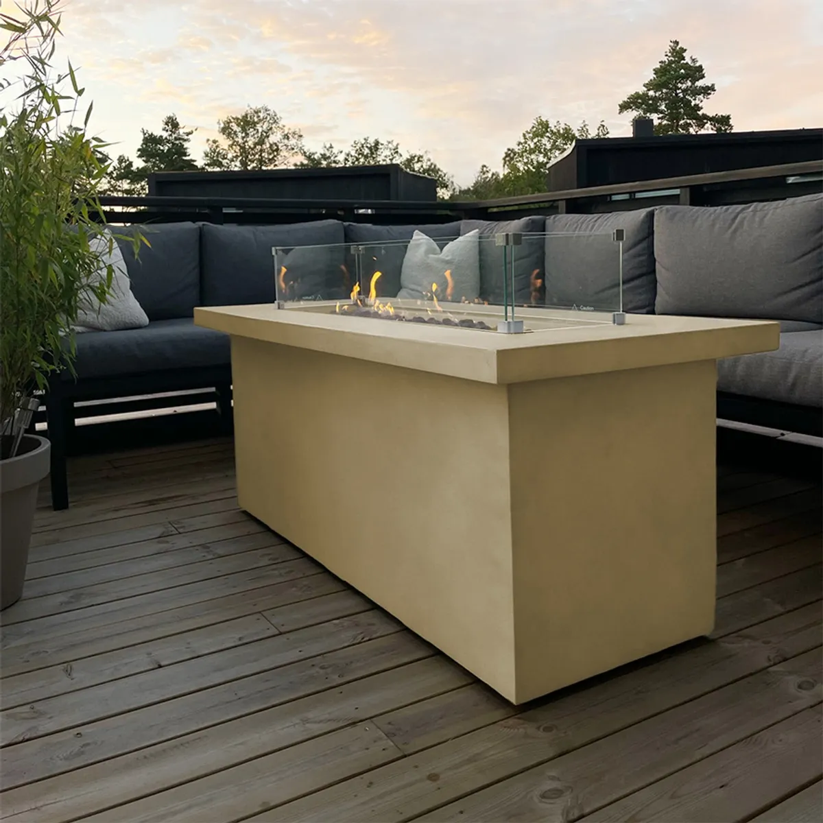 Arctic A-702 gassdrevet peisbord, ANTIQUE BEIGE