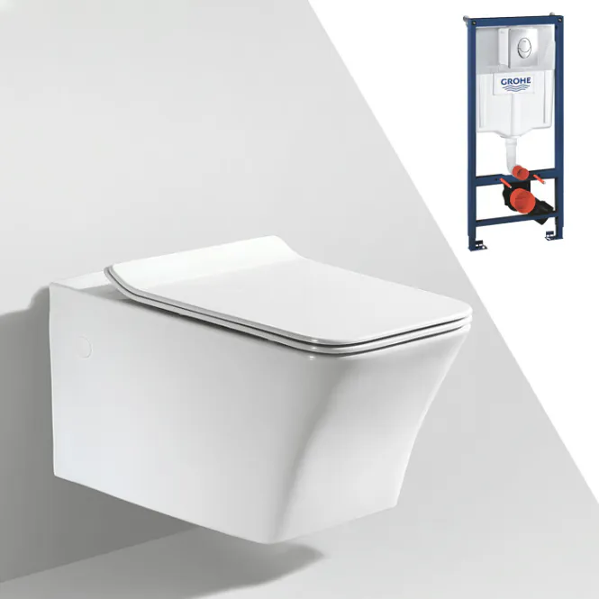 Hovedbilde Toalettpakke: Badnor Sassari / Grohe Rapid SL m/ krom betj. plat