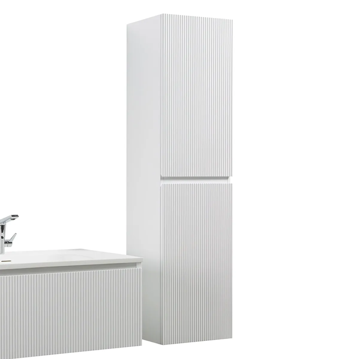 Badnor Merethe 120+40cm møbelpk (7219) Leon speilskap