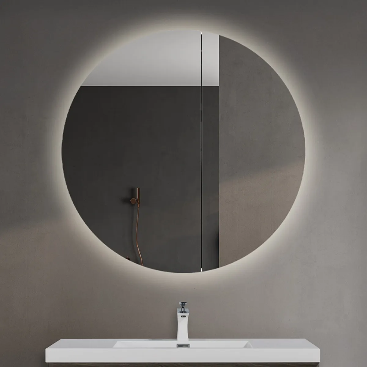 Badnor Melin 100cm+40cm møbelpakke (5361) Leon speilskap