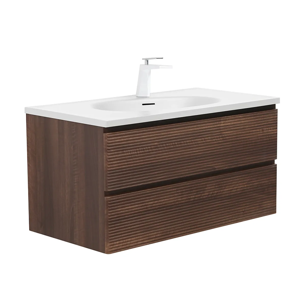 Badnor Maiken 100cm mbl.pk (9509) Leon speilskap m/lys