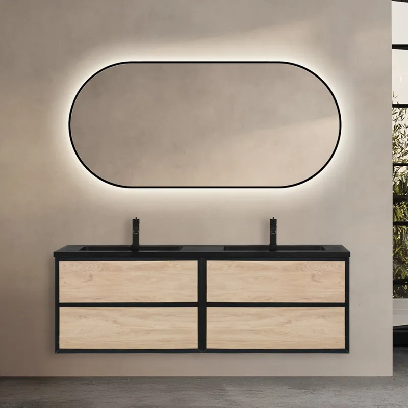 Badnor Martine 150cm møbelpk (6507) Sienna speil med lys