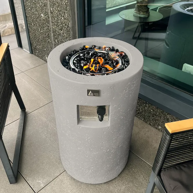 Hovedbilde Arctic A-351 gassdrevet peisbord, CONCRETE GREY