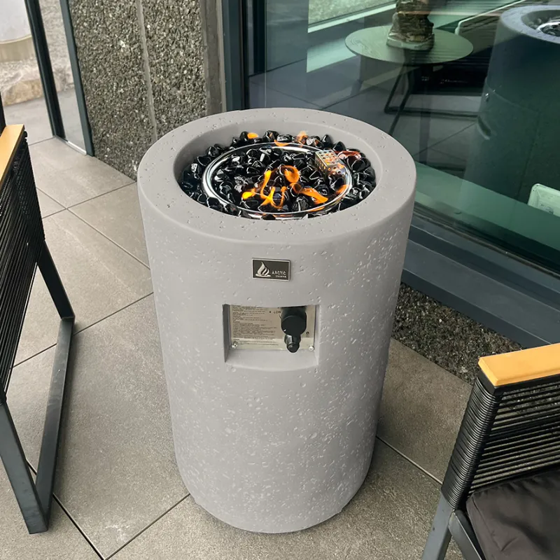 Arctic A-351 gassdrevet peisbord, CONCRETE GREY
