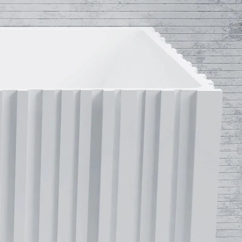 Badnor KStone Hermance Top Solid designbadekar, HVIT MATT, 170cm