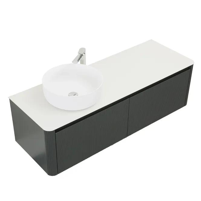 Hovedbilde Badnor Mabelle 140cm servantskap m/silkestein topplate (VENSTRE) 