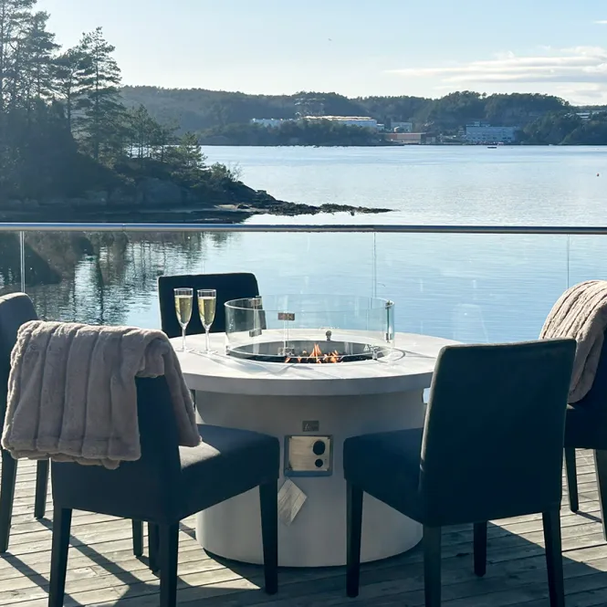Hovedbilde Arctic A-804, Ø122cm gassdrevet peisbord, GRANITE