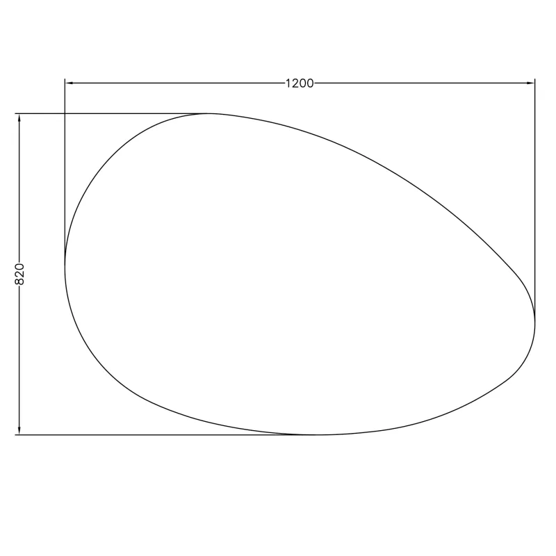 Badnor Mette 120cm enkel mbl.lpk (50004) Lucy speil